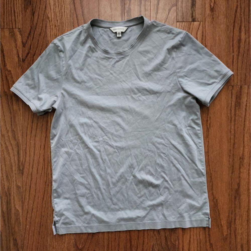 Club Monaco Men's Classic Gray Short Sleeve Casual Medium Tee